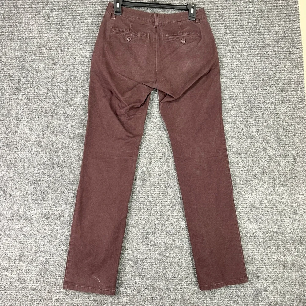 Bonobos Tailored Pants Men‎ 28x31 Slim Modern Minimal Workwear Casual Maroon